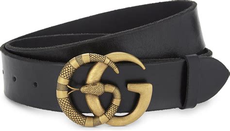 mens gucci belt snake|black leather snake gucci belt.